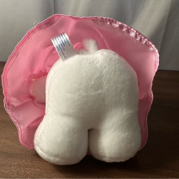 Hello Kitty Nakajima Sanrio 2002 Y2K Small Plush Pink Satin Dress Flowers VTG - Picture 10 of 10